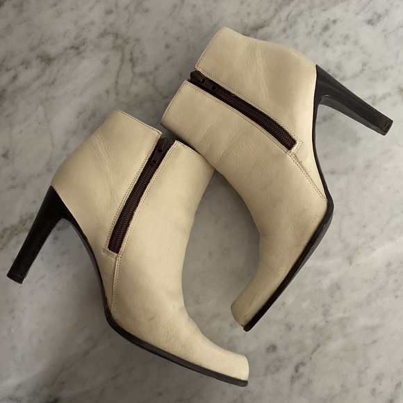 Nine West Renya Cream Ankle Boots - Picture 6 of 14